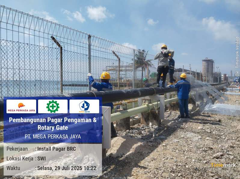 Pembangunan Pagar dan Rotary Gate